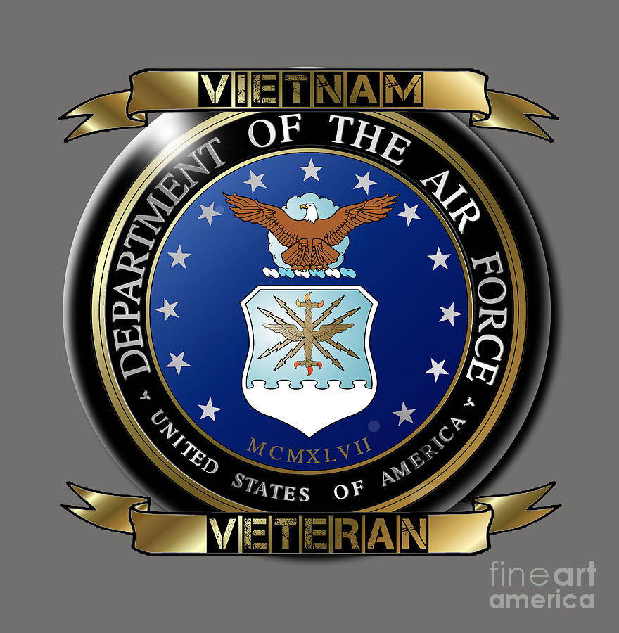 Vietnam Air Force Veteran Digital Art by Bill Richards