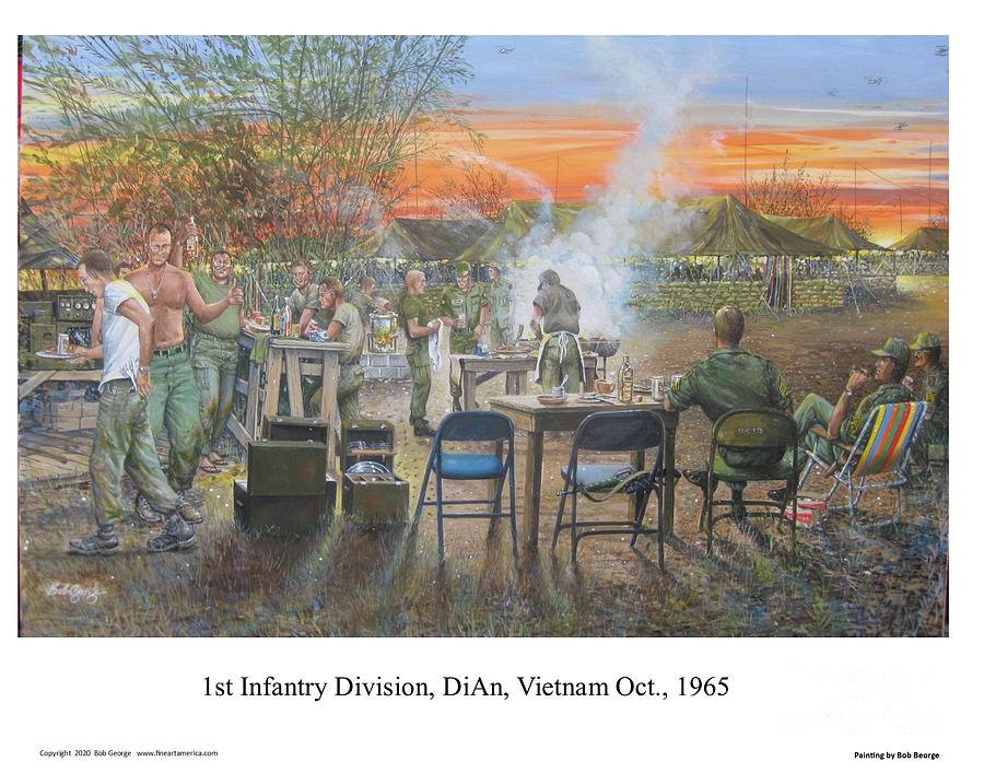 Vietnam BBQ Painting by Bob George