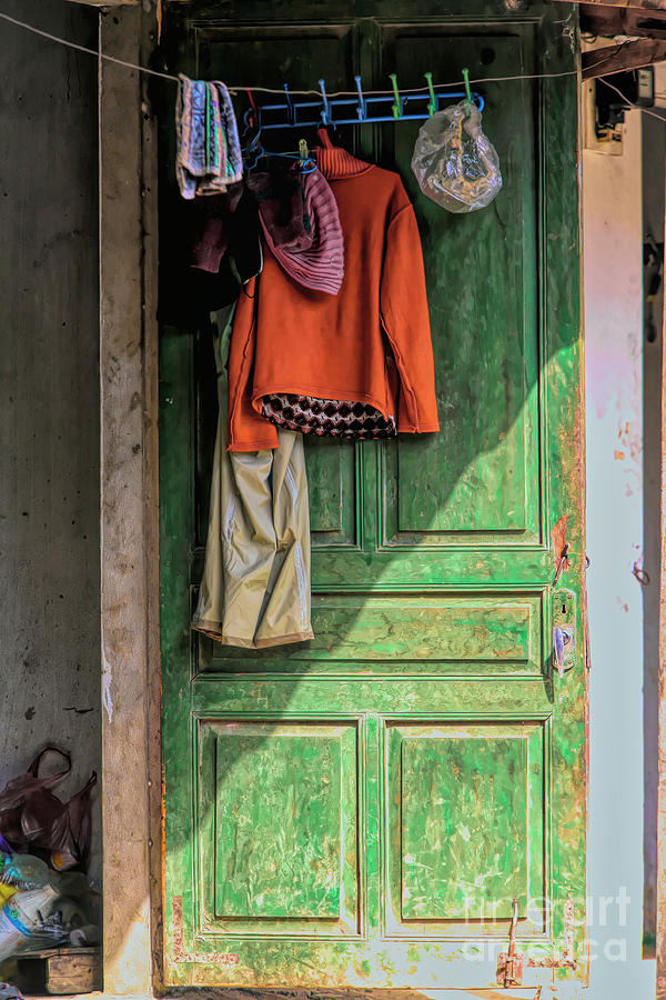 Vietnam Exterior Door Color  Photograph by Chuck Kuhn