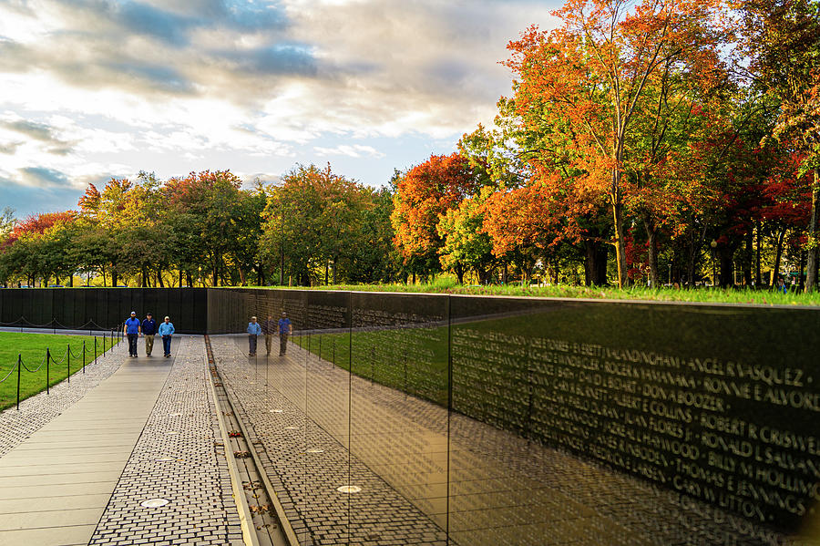 Vietnam Memorial Reflections Photograph by Craig David Morrison - Fine ...