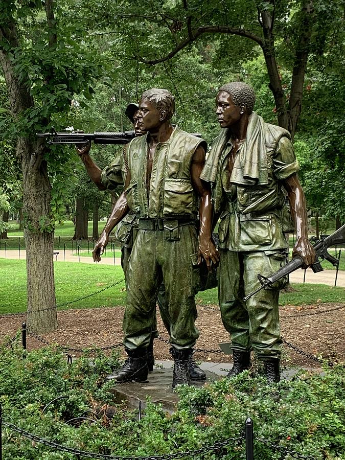 Vietnam Memorial Statue Photograph