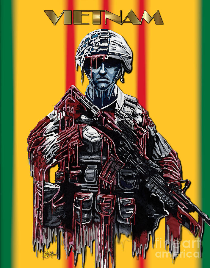 Vietnam Soldier Digital Art by Bill Richards