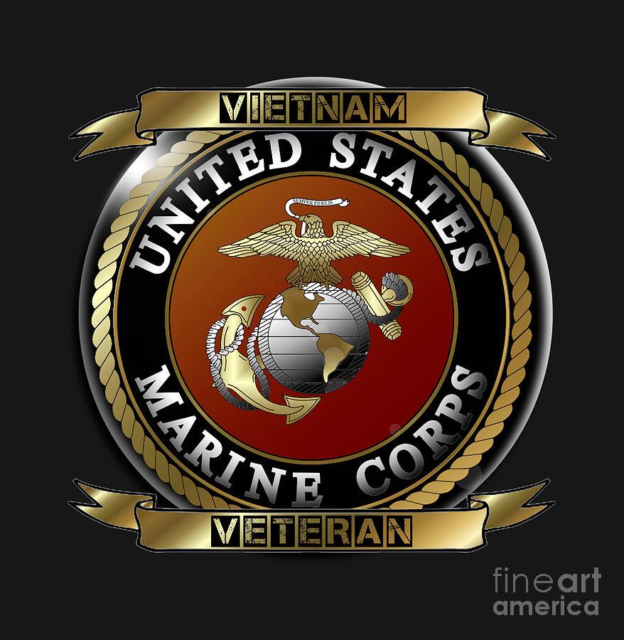 Vietnam Veteran Marines Digital Art by Bill Richards