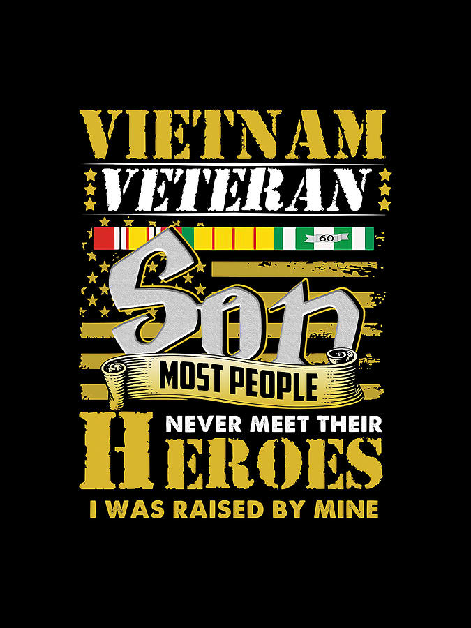 Vietnam Veterans Son T Shirt Vet Digital Art by Grover Mcclure - Fine ...