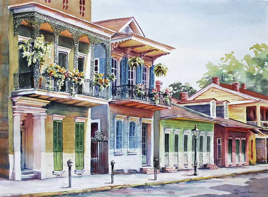Vieux Carre Painting by Sue Zimmermann