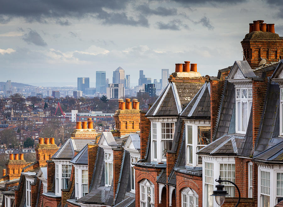 View across city of London from Muswell Hill Photograph by Coldsnowstorm