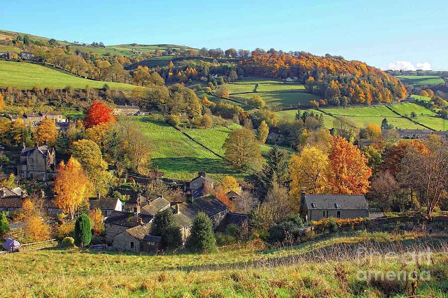 View across Luddenden village. Photograph by David Birchall