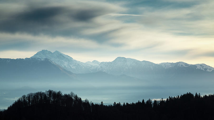 View across to the Kamnik Alps. Photograph by Ian Middleton
