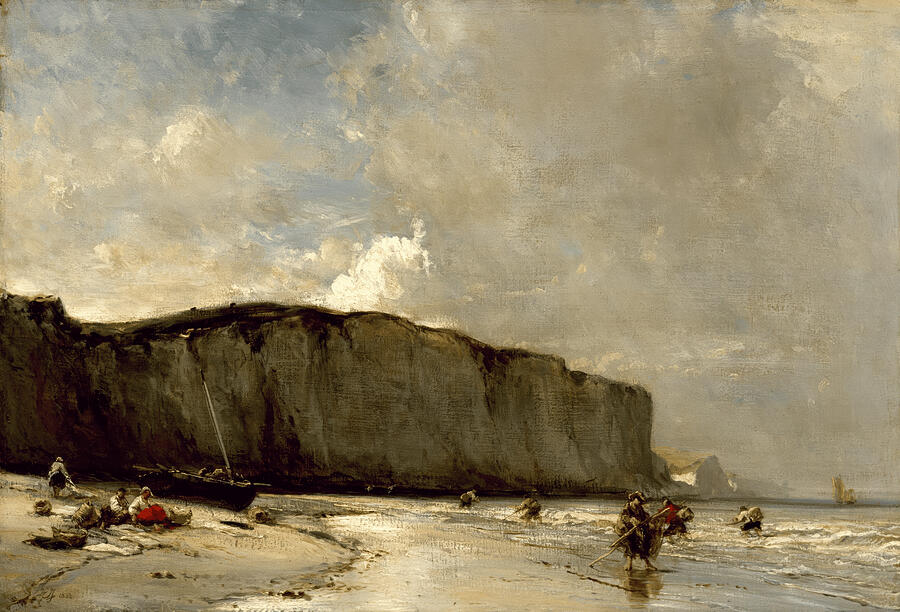 View Along the Norman Coast - Eugene Isabey Digital Art by Samuel HUYNH View Along the Norman Coast - Eugene Isabey Digital Art by Samuel HUYNH