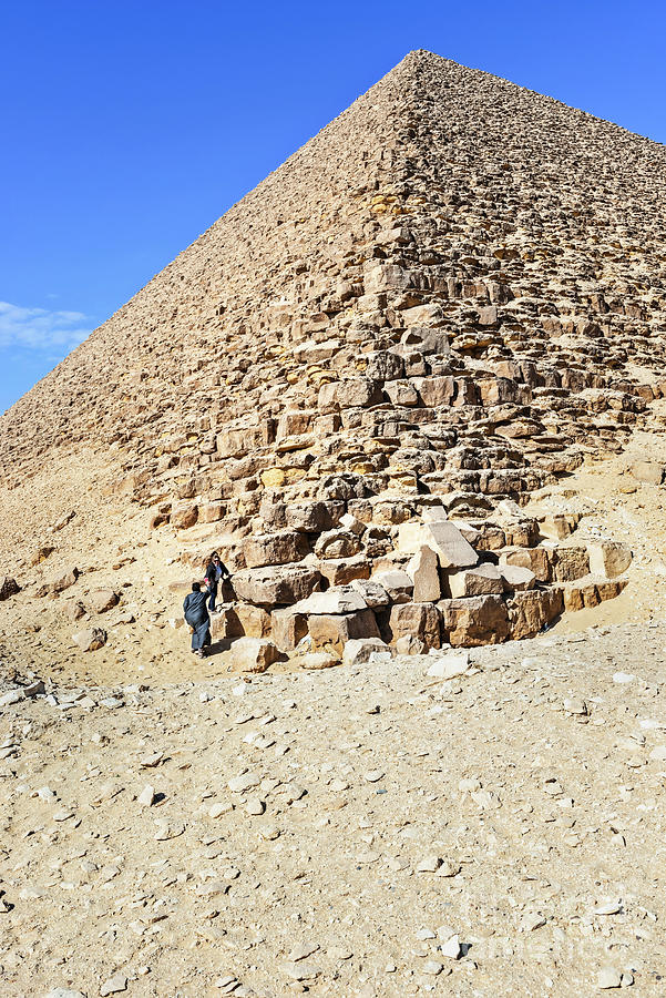 View at the Red pyramid in Dahshur, Cairo, Egypt Photograph by Marek ...
