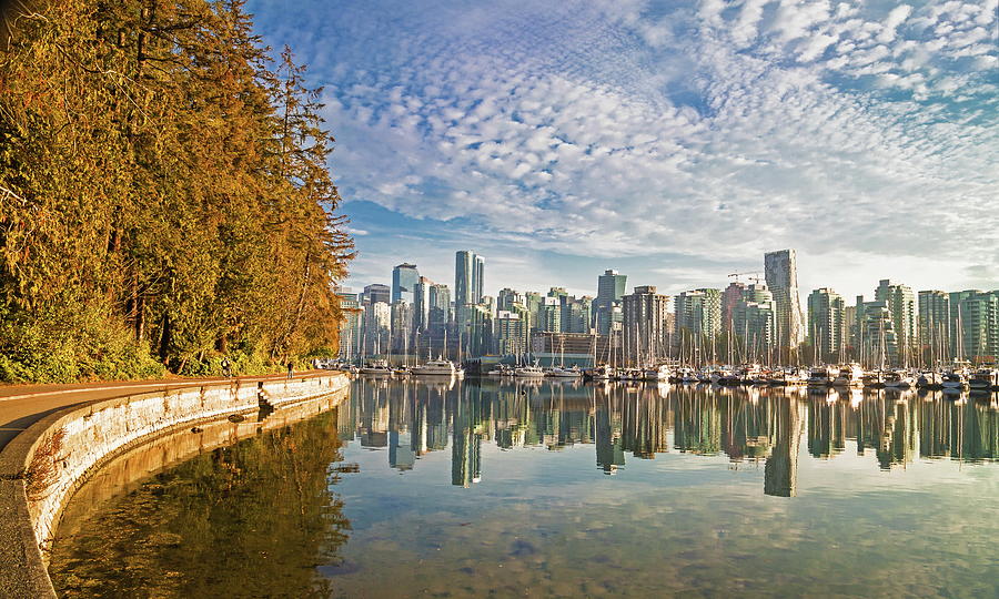 View at Vancouvers Downtown  Photograph by Alex Lyubar