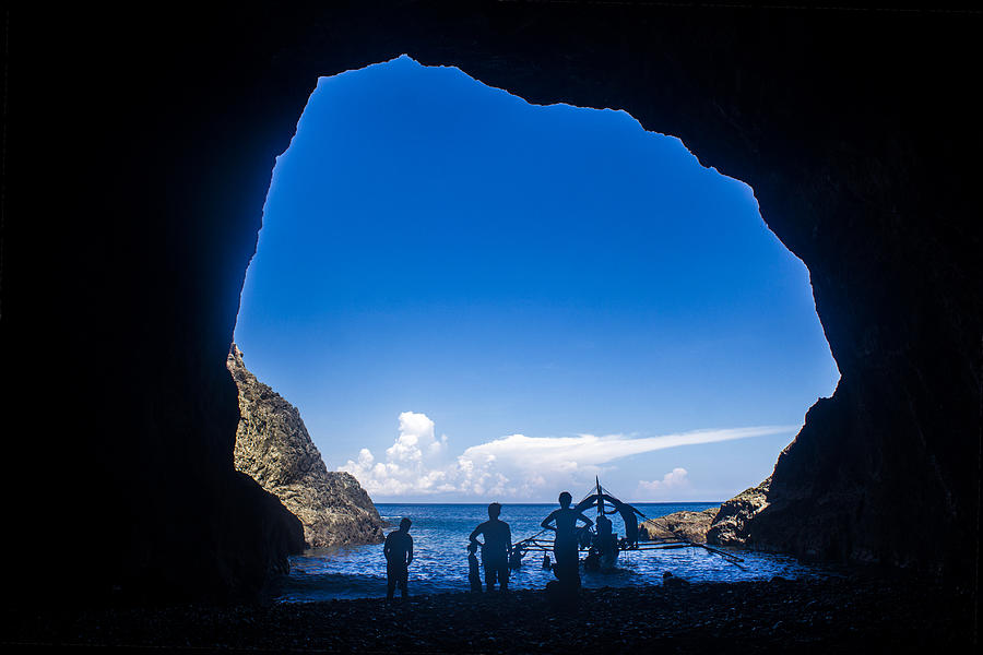 View from a cave in Dingalan Photograph by Chris Dela Cruz