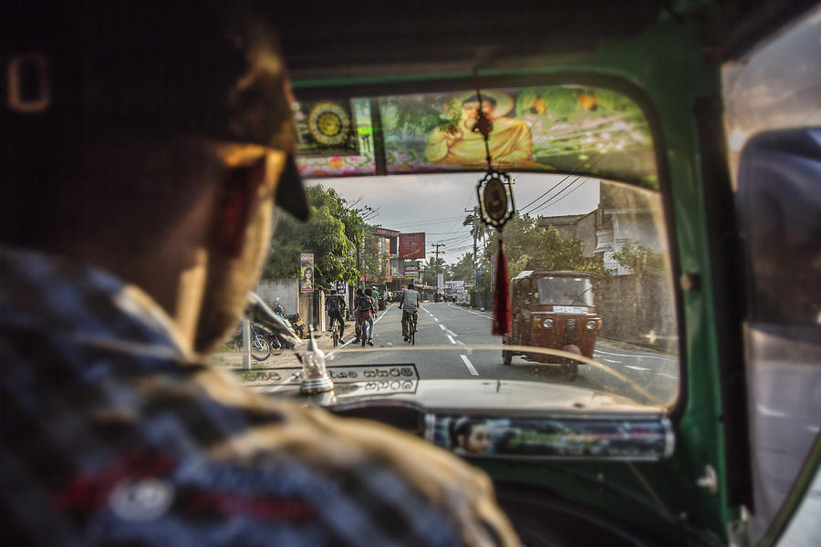View from a tuk tuk in Sri Lanka Photograph by David Trood