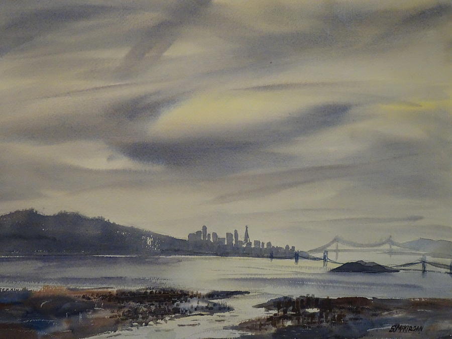 San Francisco Bay  Painting by Sally McKirgan
