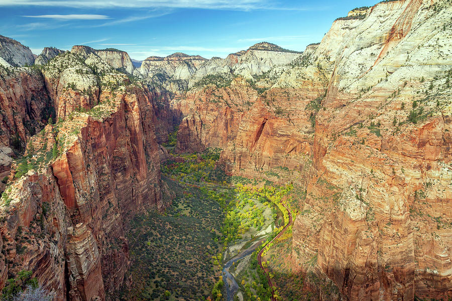 View from Angels Landing in Zion Photograph by Pierre Leclerc Photography