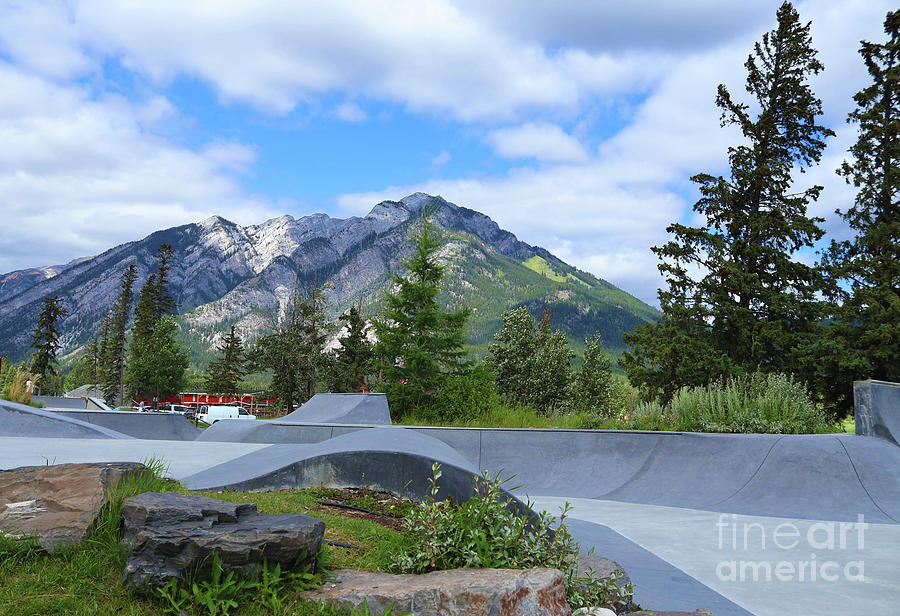 View From Banff Skate Park Photograph by Nina Silver