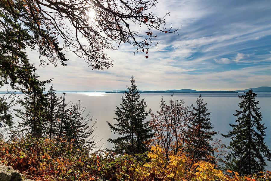 View From Chuckanut Drive Bellingham Washington Photograph by Cindy Shebley