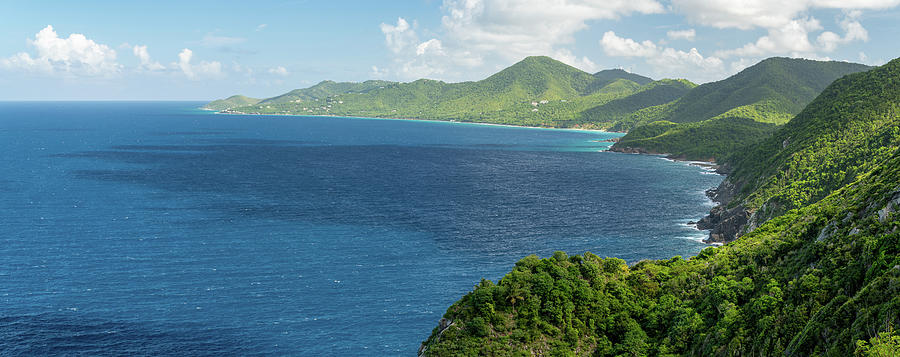 View from Hams Bluff Lighthouse in Saint Croix, US Virgin Islands 2x1 Photograph by William Dickman