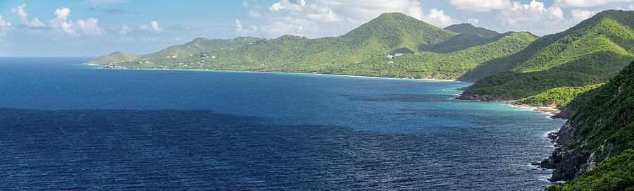 View from Hams Bluff Lighthouse in Saint Croix, US Virgin Islands 3x1 Photograph by William Dickman