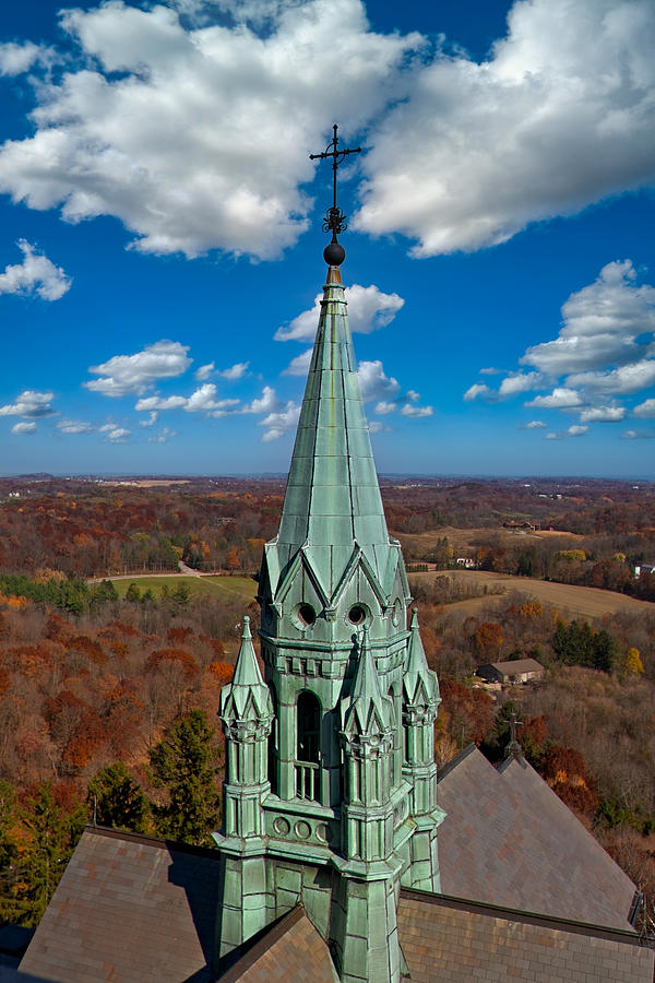 View from Holy Hill in Autumn 3  Photograph by Jennifer Rondinelli Reilly - Fine Art Photography