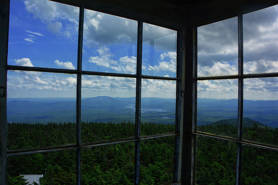 View from in Stratton Mountain Fire Tower Photograph by Raymond Salani III