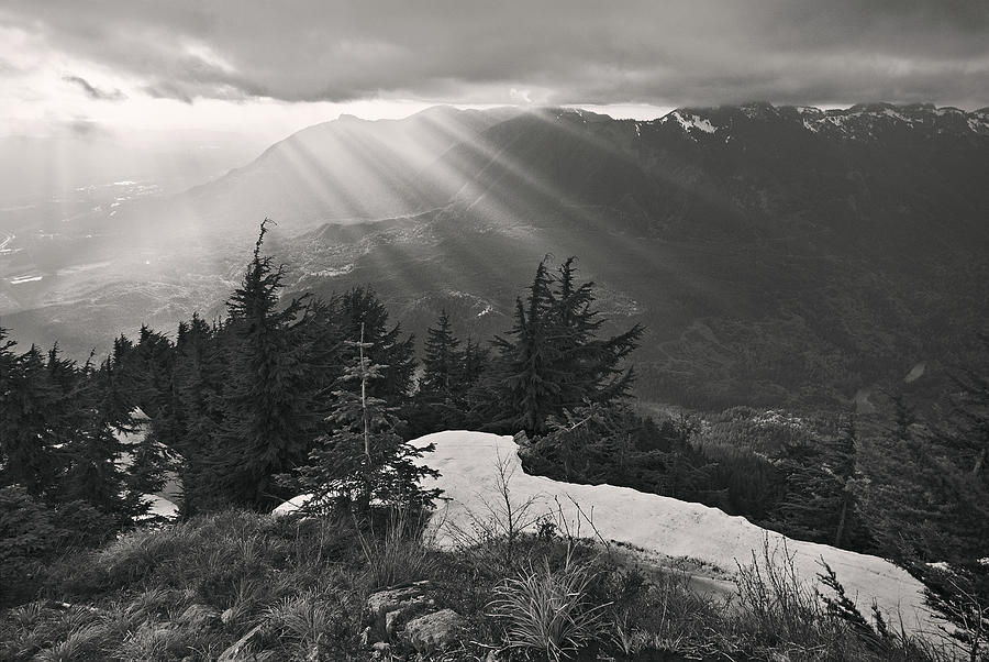 View from Mailbox Peak Photograph by Chris Pappathopoulos - Fine Art ...