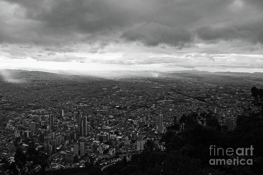 View from Monte Serrate Monochrome Photograph by Cassandra Buckley