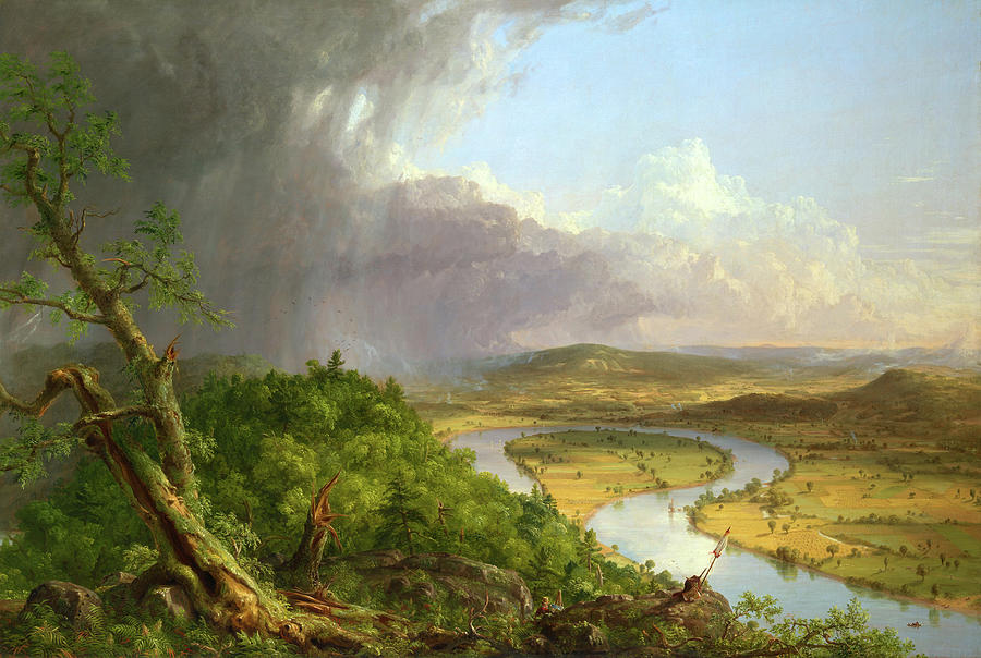 Thomas Cole Painting - View from Mount Holyoke, Northampton, Massachusetts by Long Shot