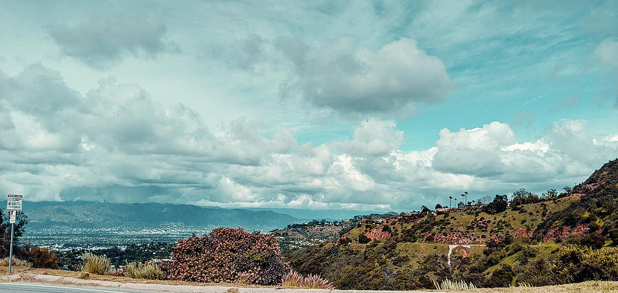 Los Angeles Photograph - View from Mulholland Drive Facing North by Jera Sky