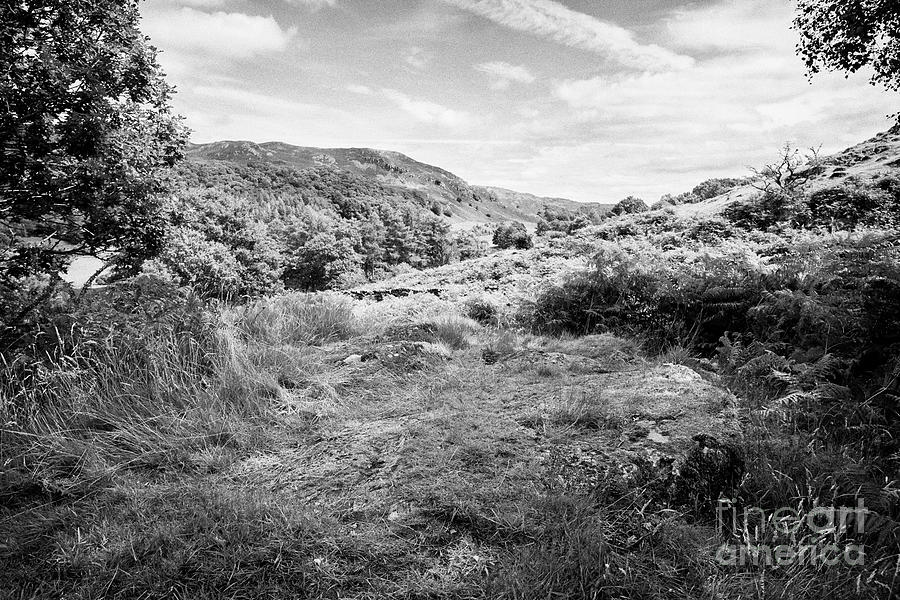 Lake District Photograph - View From Neaum Crag Hillside Towards Loughrigg Lake District National Park Cumbria England Uk by Joe Fox Lake District Photograph - View From Neaum Crag Hillside Towards Loughrigg Lake District National Park Cumbria England Uk by Joe Fox