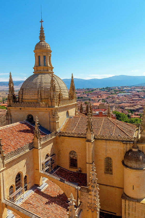 View from Segovia Cathedrals Belltower Photograph by W Chris Fooshee