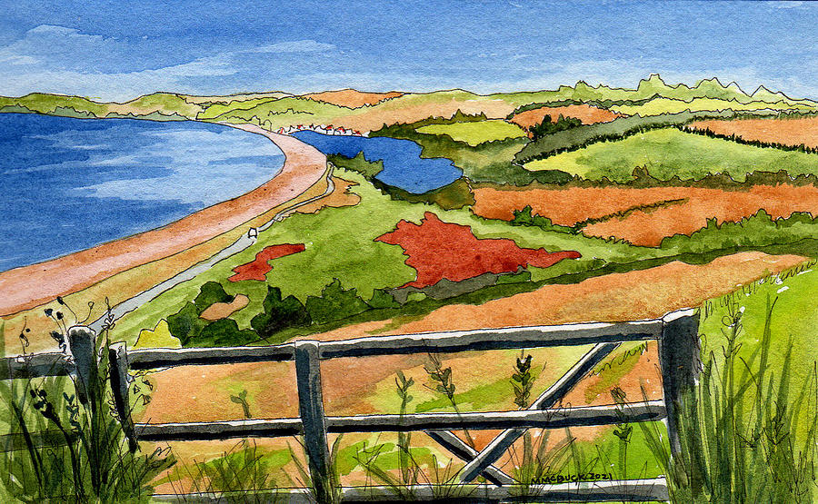 View From The Hill Painting