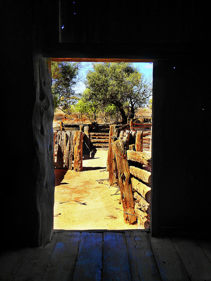 View from the Past - Mungo Woolshed Photograph by Lexa Harpell