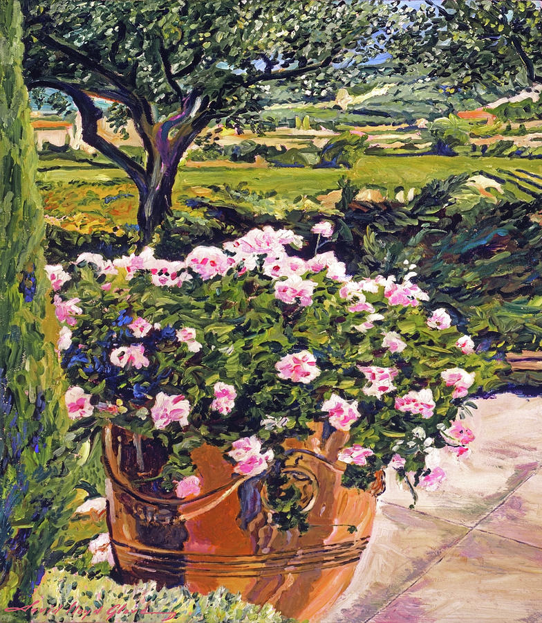 View From The Patio Painting by David Lloyd Glover