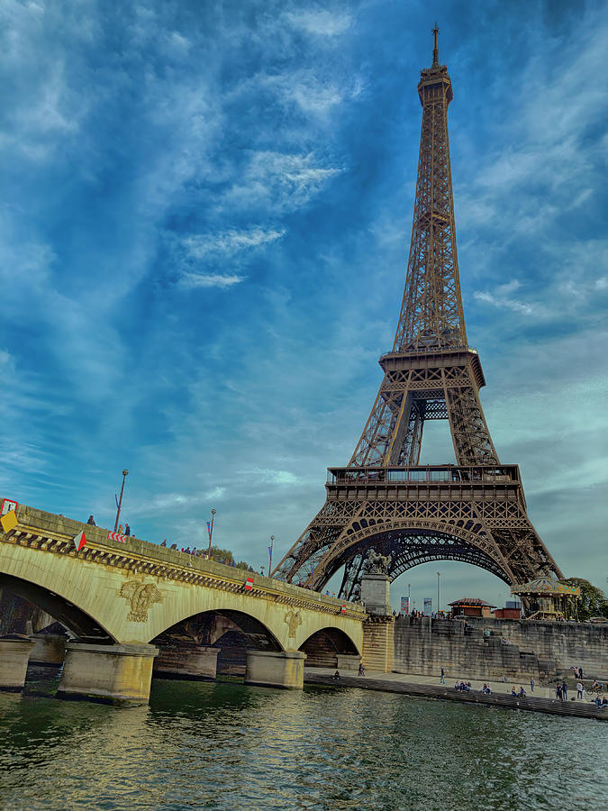 Paris Photograph - View from the River 2 by Claude LeTien