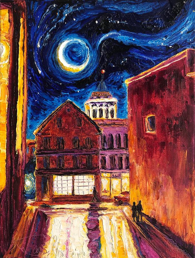 View From Water Street Lancaster PA Painting by Paris Wyatt Llanso