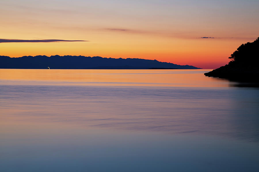 View from Zaosiri Beach, Losinj Island, Croatia Photograph by Ian Middleton