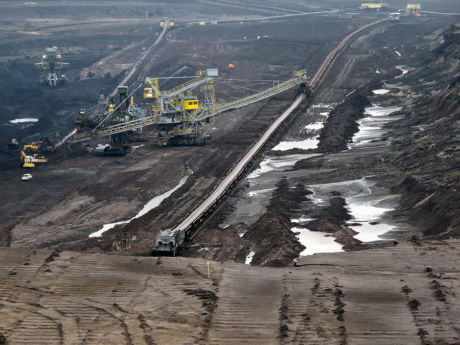 View Into Coal Mine With Machines And Conveyor Belt Photograph by Hsvrs