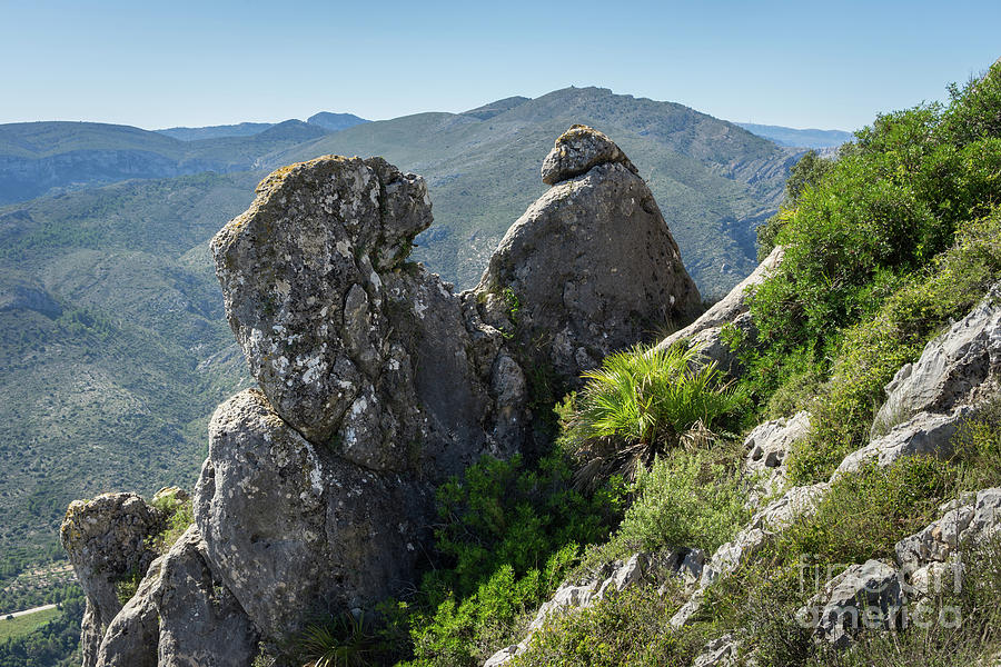 Rock formation and Mediterranean mountain landscape Photograph by Adriana Mueller