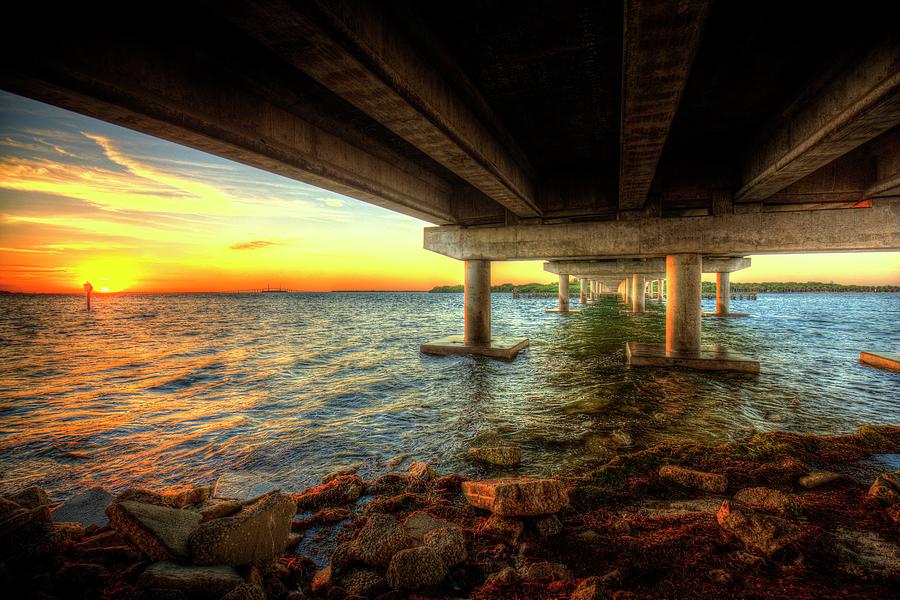 View is better under the Bridge Photograph by Judy Rogero