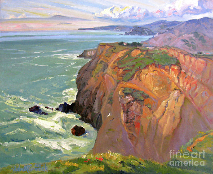 View, Marin Headlands  Painting by John McCormick