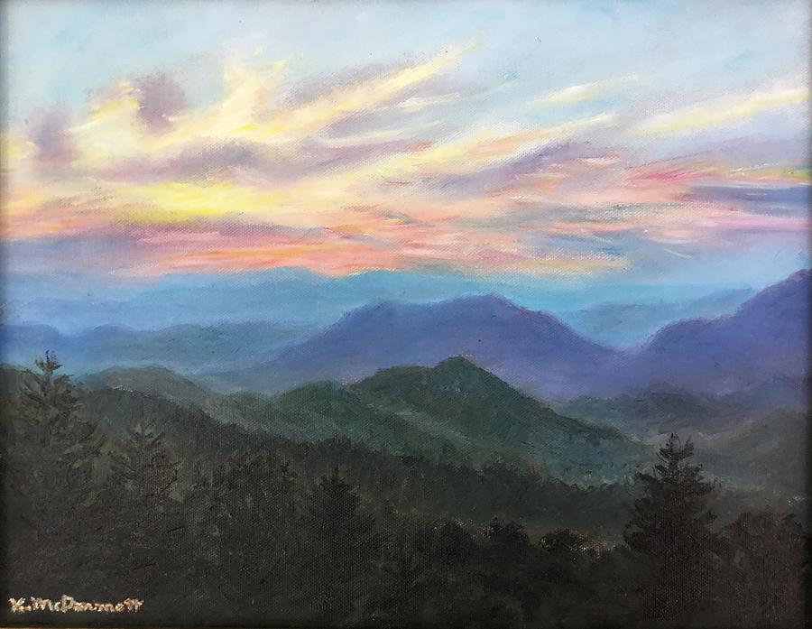 View near Waynesville NC Painting by Kathleen McDermott