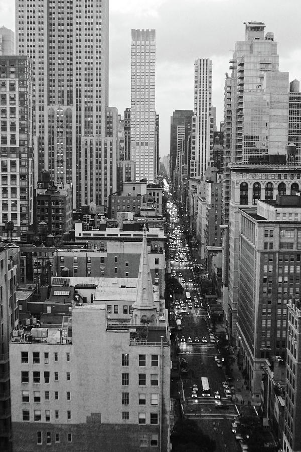View of 5th Av from above Photograph by Habib Ayat