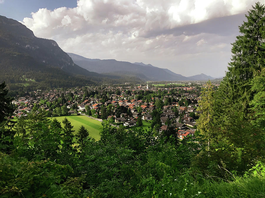 View of a mountain city in Germany Photograph by Brigitte Blanchette Thompson View of a mountain city in Germany Photograph by Brigitte Blanchette Thompson