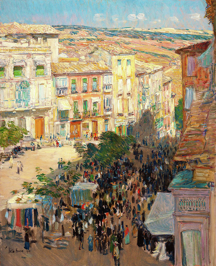 Frederick Childe Hassam Painting - View Of A Southern French City - Digital Remastered Edition by Frederick Childe Hassam Frederick Childe Hassam Painting - View Of A Southern French City - Digital Remastered Edition by Frederick Childe Hassam