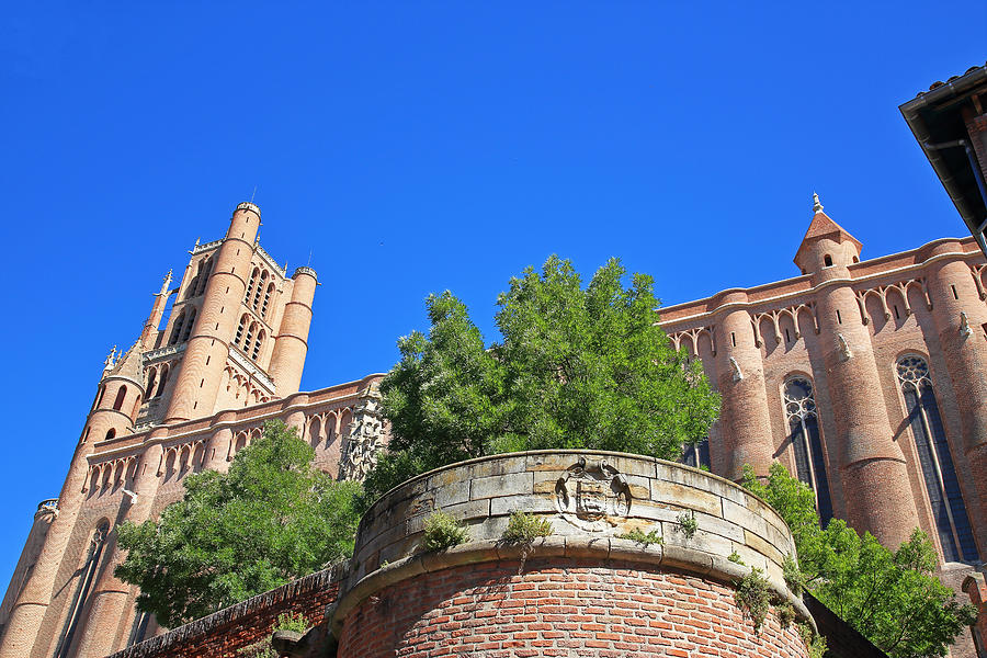 View of Albi Cathedral from South, Tarn, France. Photograph by David Forman