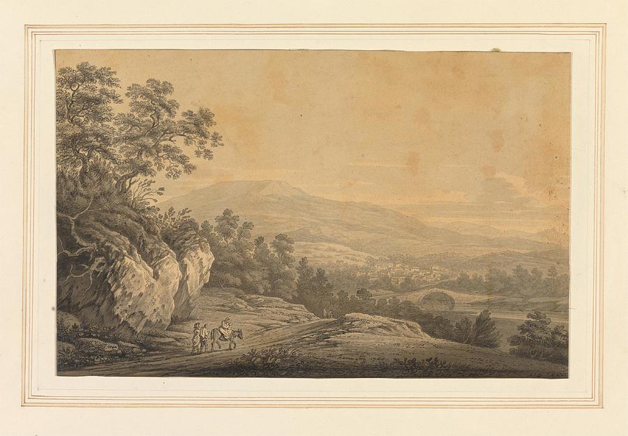 View of Ambleside art Drawing by Joseph Farington English - Fine Art ...