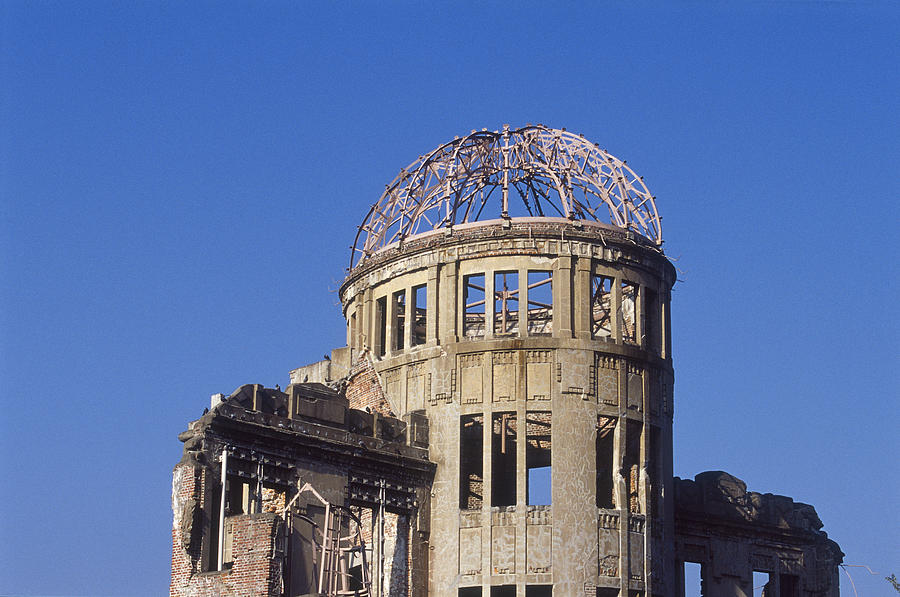 View of Atomic Dome Memorial, Hiroshima, Hiroshima Prefecture, Chugoku Region, Honshu, Japan Photograph by Dallas and John Heaton