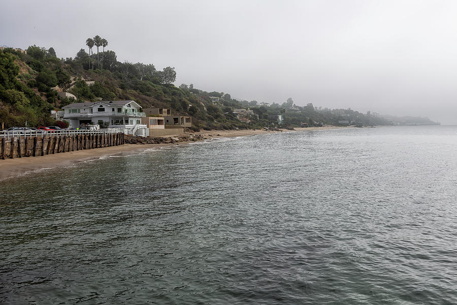 View of California Coast from Paradise Cove Pier Photograph by Belinda Greb