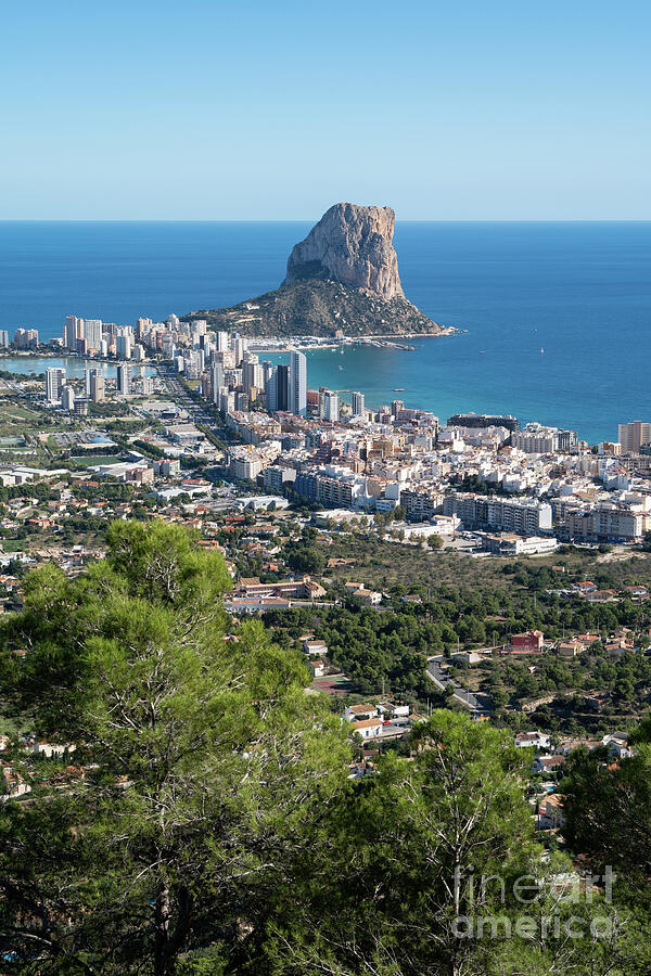 View Of Calpe On The Mediterranean Coast Photograph